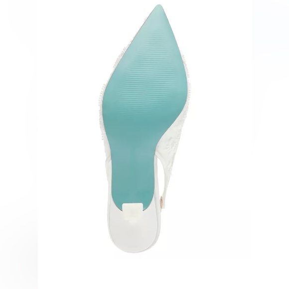 Betsey Johnson Nikki Embroidered Slingback Evening Pumps - Picture 4 of 9